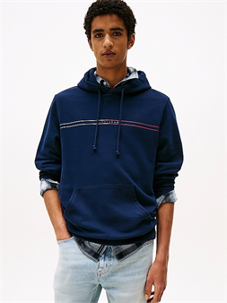 Tommy Jeans Sudadera con capucha y cordón azul para hombre